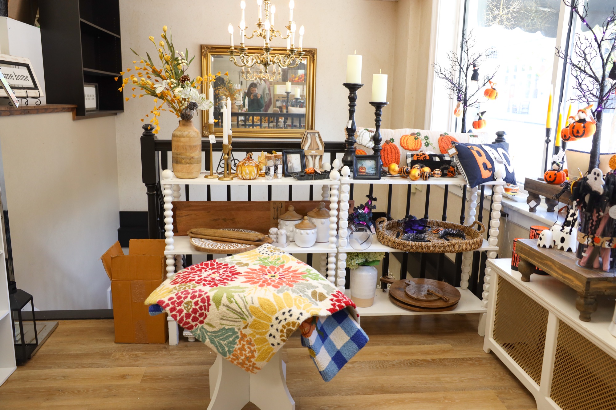 Inside The Finishing Touch Store, a curated boutique gift gallery in Ligonier, PA